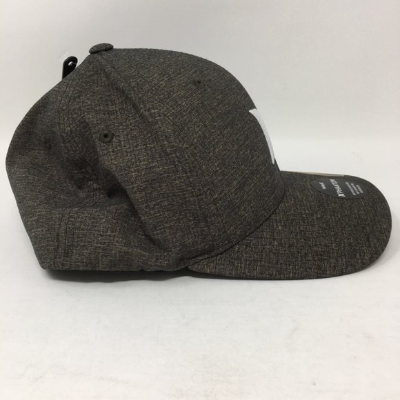 Flexfit Mens Baseball Cap Hat Green Hurley Heathered Logo Embroidered L-XL New - Picture 2 of 8